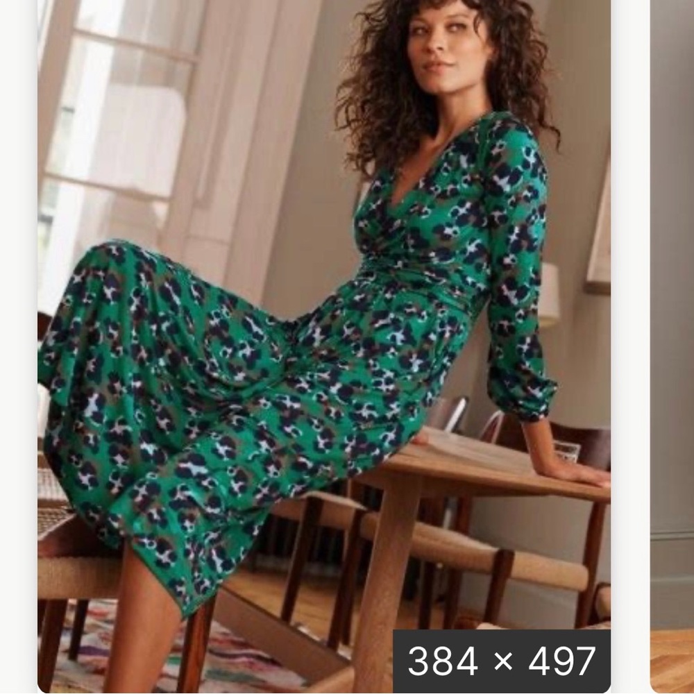 Biden uk8p (us 4p) midi type length Hayden long sleeve dress